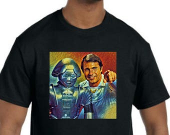 Buck Rogers and Twiki T-Shirt NEW *Pick your color & size* 80's TV show
