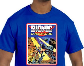 Bionic Commando T-Shirt NEW *Pick your color & size* retro video game