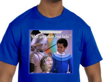 Was redest du über Twiki? T-Shirt NEU (Willis, Buck Rogers)