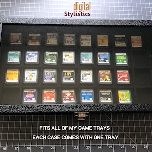 Case w/ Glass Lid and Tray for Nintendo Gameboy/GBA/DS/3DS/Game Gear/Switch Trays