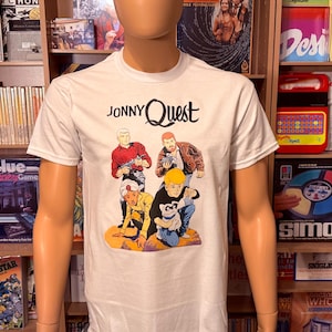 Koszulka Jonny Quest NOWA *Wybierz swój rozmiar* Johnny 80's cartoon 70's