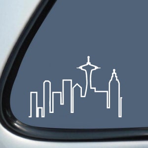 Frasier Seattle Skyline Vinyl Decal Sticker 5 yr warranty! Shipped with tracking (10&quot; wide x 6.5&quot; high)
