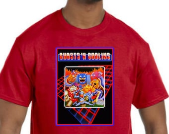 Ghosts 'n Goblins-T-shirt NIEUW *Kies je kleur en maat* videogame