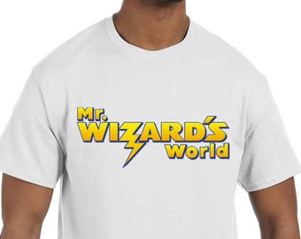 Mr. Wizard's World T-shirt NIEUW *Kies je maat* TV-programma uit de jaren 80
