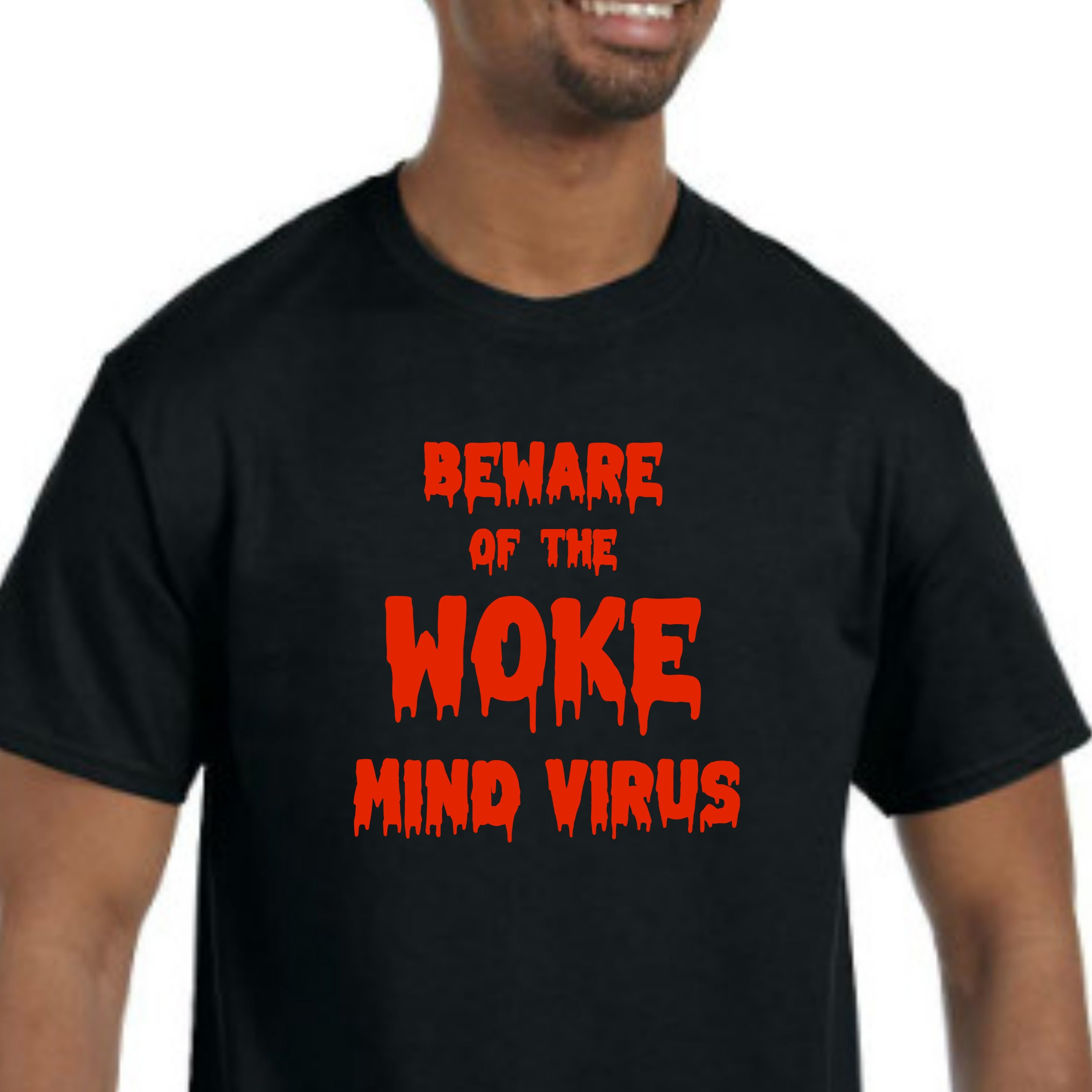 kat kirurg Rejse Beware of the Woke Mind Virus T-shirt NEW Pick Your Size SJW - Etsy