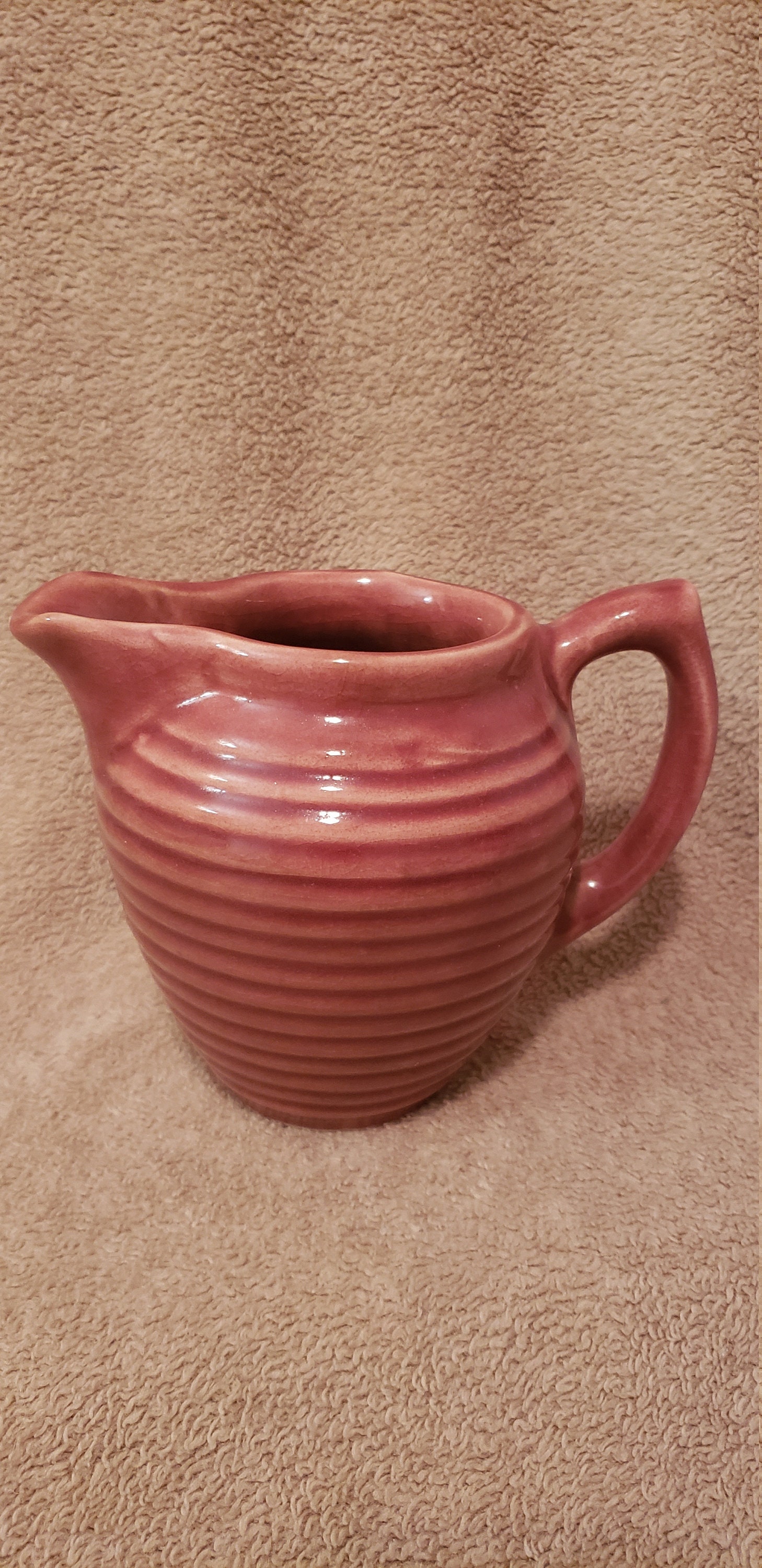 Vintage USA Stoneware Pottery Pitcher 907 Etsy