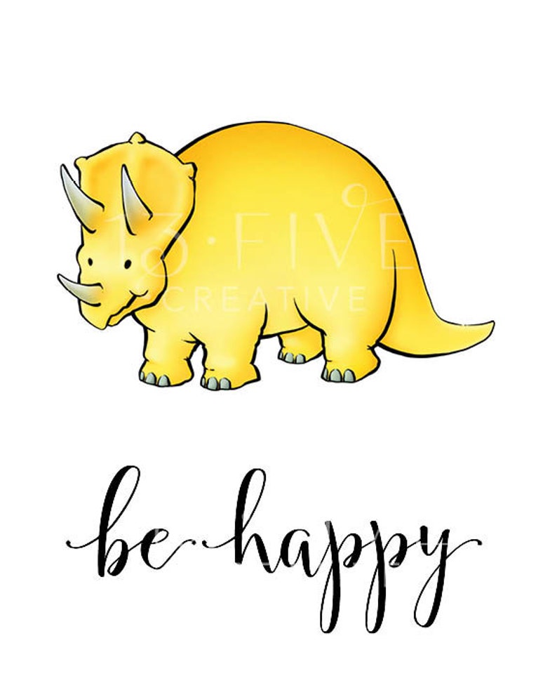 Dinosaur Art Bright Colour Art Inspiring Art Nursery Boys Etsy