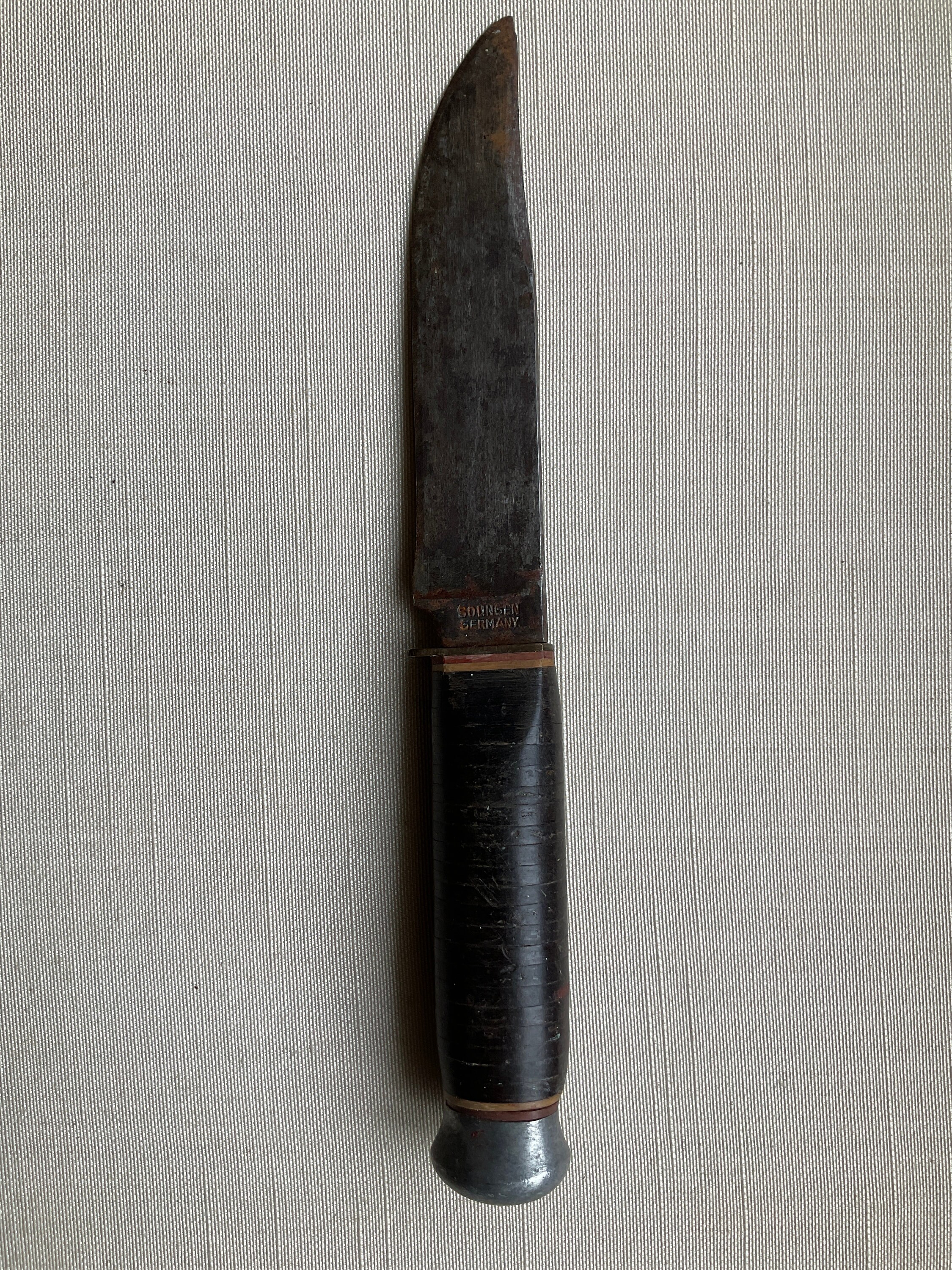 Solingen Germany Vintage Leather Hunting Knife - Etsy