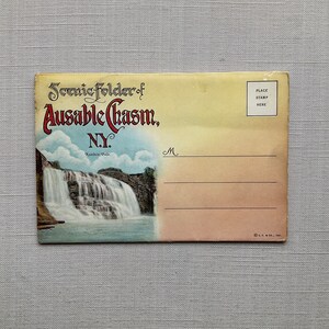 Anciennes cartes postales, ensemble de photos ancienne, Ausable Chasm, NY, 1920