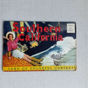 Cartes postales ensemble de 9 images,vintage, New York word fair 1939 et Southern California