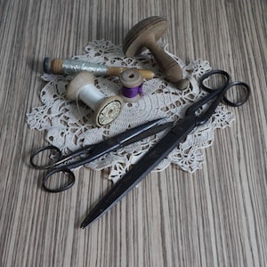 Tesouras retas de aço, grandes e curtas, ferramenta de alfaiataria, decoração de ateliê de alfaiataria, ferramenta vintage de armarinho