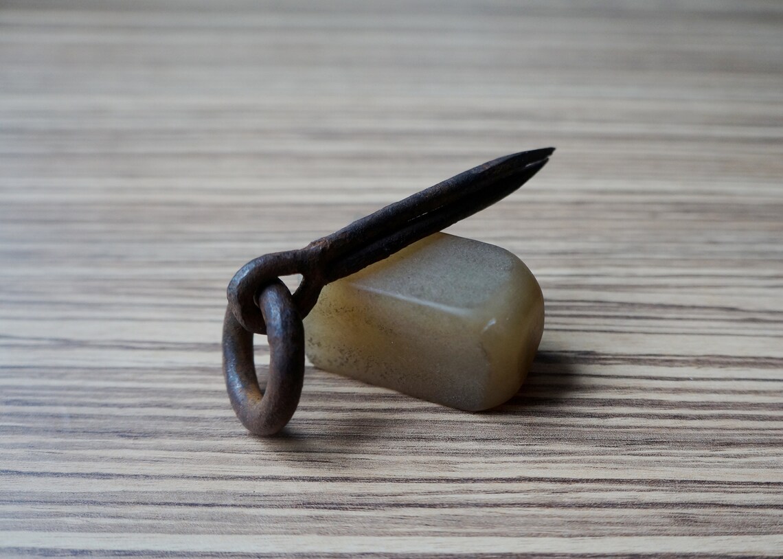Large Hand Forged Iron Split Nail For Wood With Ring For Etsy