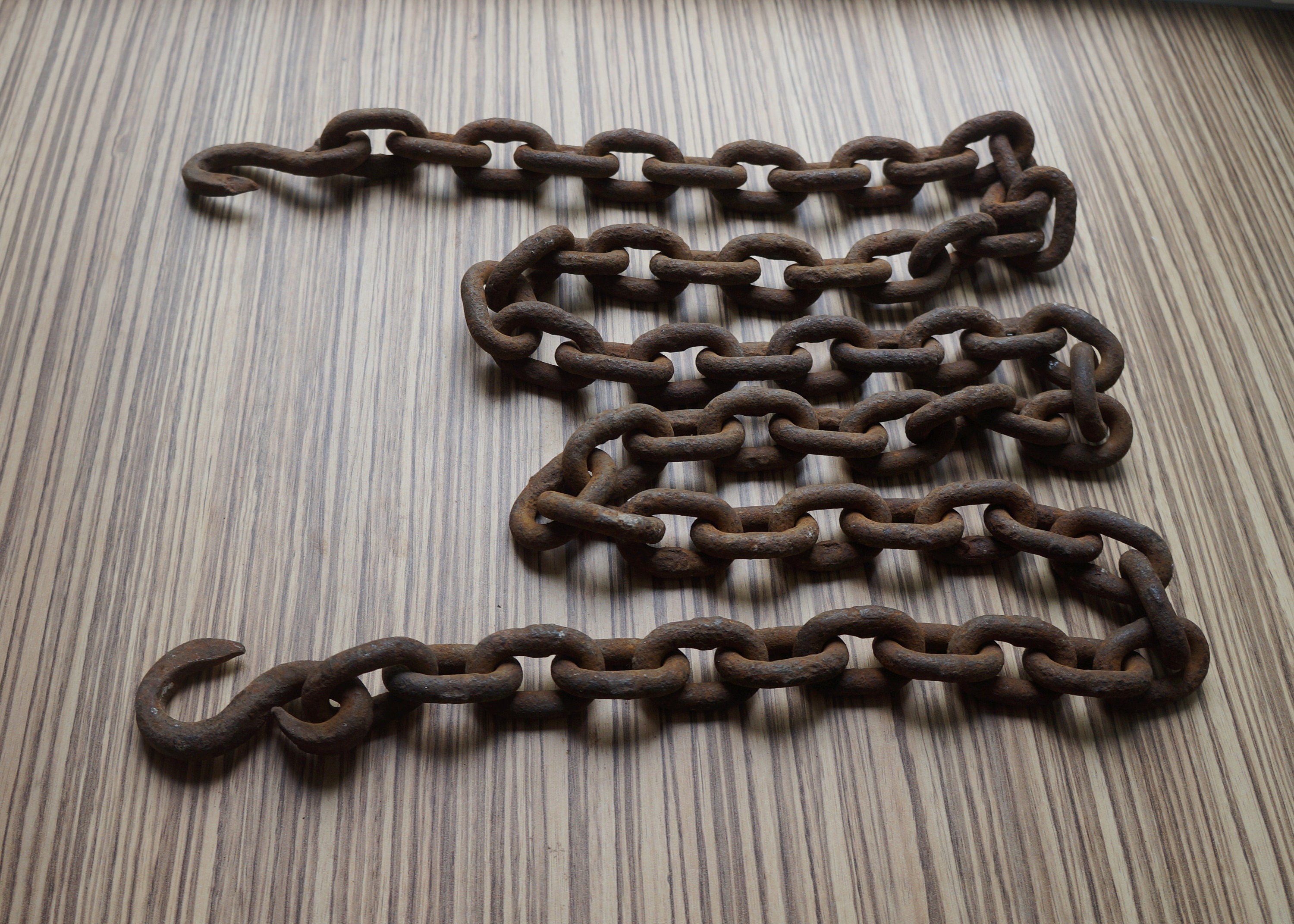 Rustic Brown Chain, Large Link, Cable Chain, Oval Chain, Antiqued