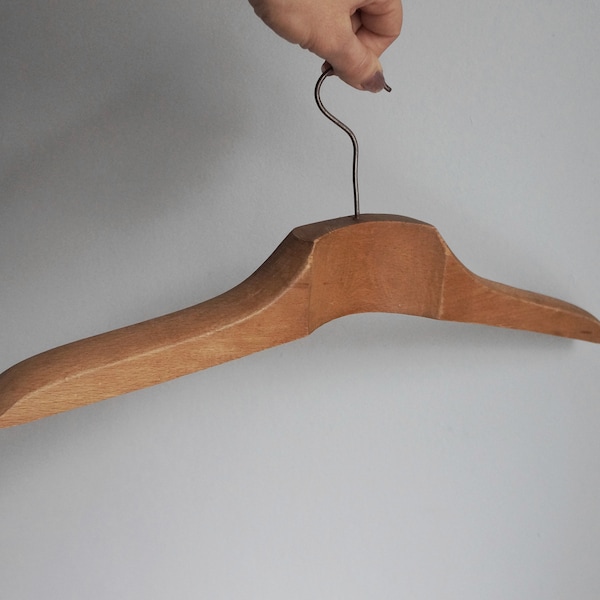 Large wooden clothes hanger, trousers rod missing, tailor studio decor, clothes shop decor, vintage 50s collectibles