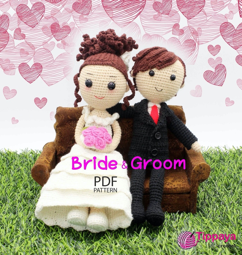 amigurumi bride and groom