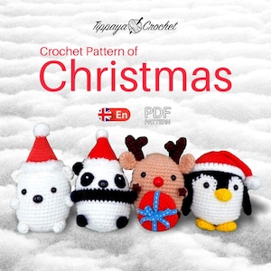 Christmas Crochet Ornaments, Crochet Christmas decoration, Crochet pattern Amigurumi, Christmas Ornament Crochet, Christmas Crochet Pattern