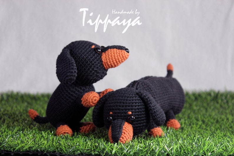 Crochet pattern of dogs bundle pack, Crochet pattern, amigurumi pattern, amigurumi animal, amigurumi dachshund, amigurumi shiba, amigurumi image 4