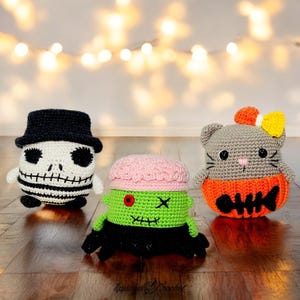 Crochet Halloween Pattern, Halloween crochet doll