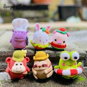 Crochet patterns : Mini Animals Series 1