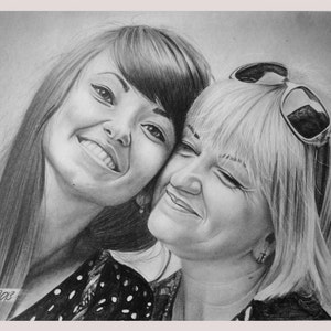 Ukraine Art Custom Portrait from Photo, Custom Portrait, Personalized Portrait, Portrait from Photo, Pencil Portrait, Pencil Drawing image 4