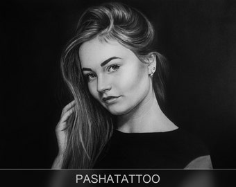 Ukraine Art Custom Portrait from Photo, Custom Portrait, Personalized Portrait, Portrait from Photo, Pencil Portrait, Pencil Drawing