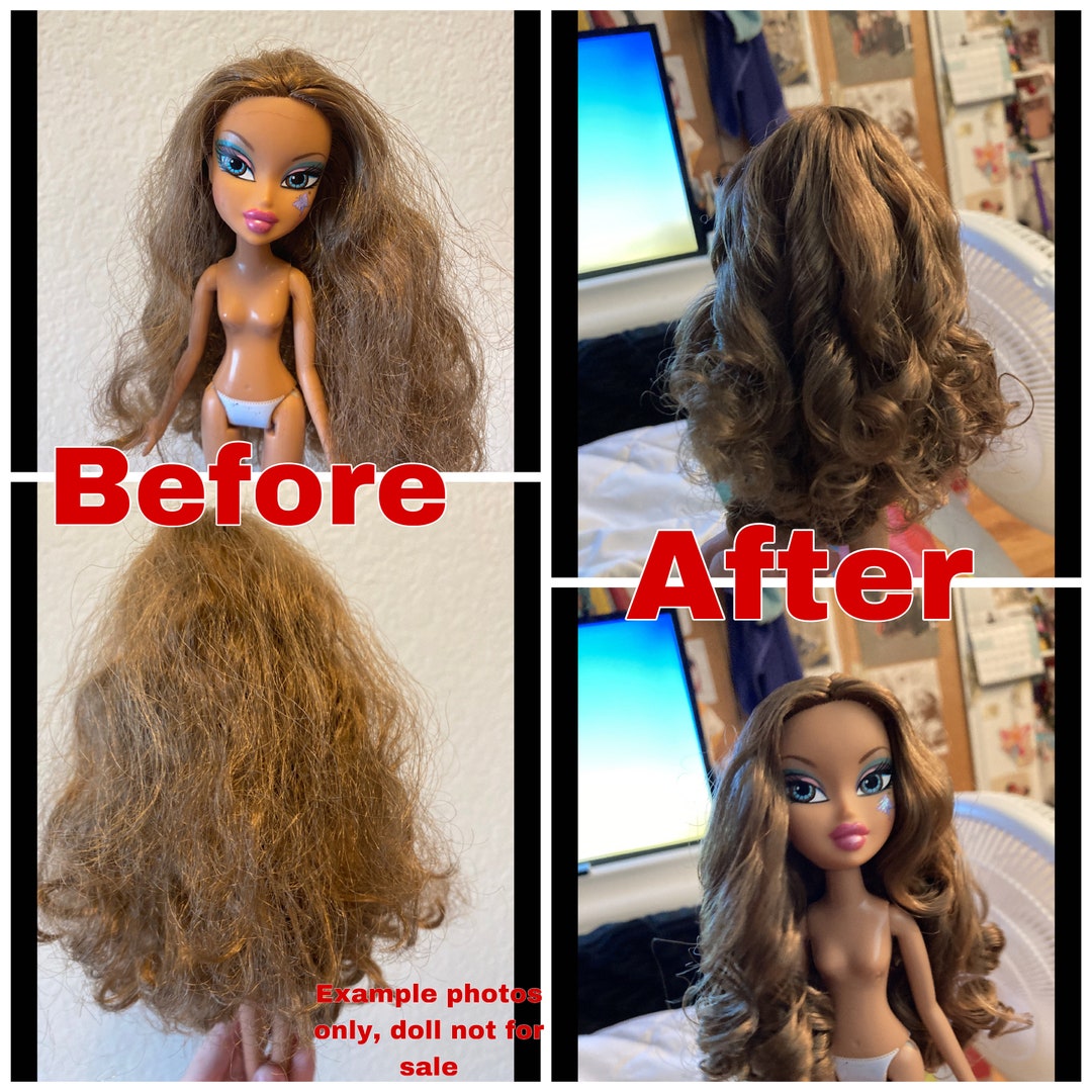Bad Haircut Barbie Doll Hair Cutting Barbie Extra Blue Curly Hair