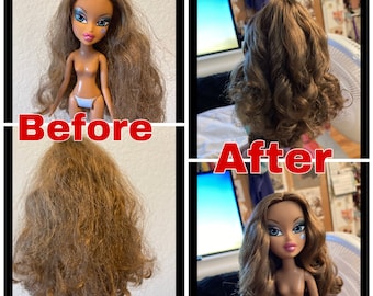 Relooking/réinitialisation des cheveux pour poupées fantaisie (Barbie, Bratz, Monster High, Rainbow High, etc.)