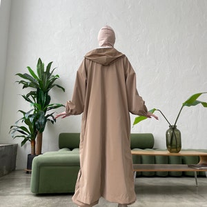 Urban Style Beige Waterproof Abaya With Harem Pants and - Etsy