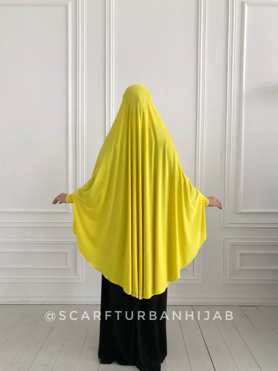 jilbab jaune