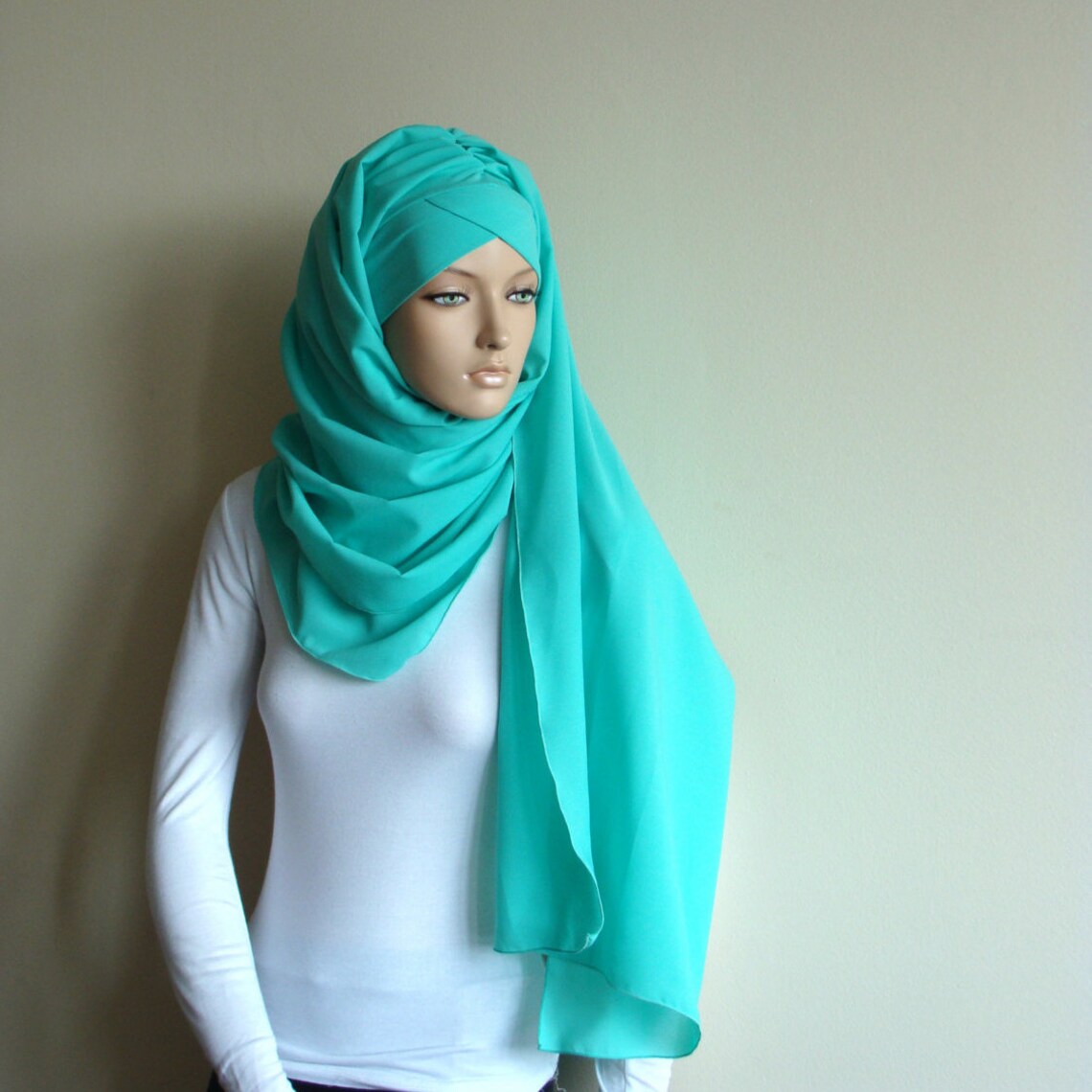 Stylish Turban Hijab Ready to Wear Hijab Chapel Scarf Scarf Etsy
