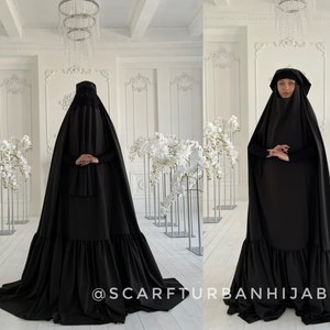 Black not shiny Afghan burqa cape