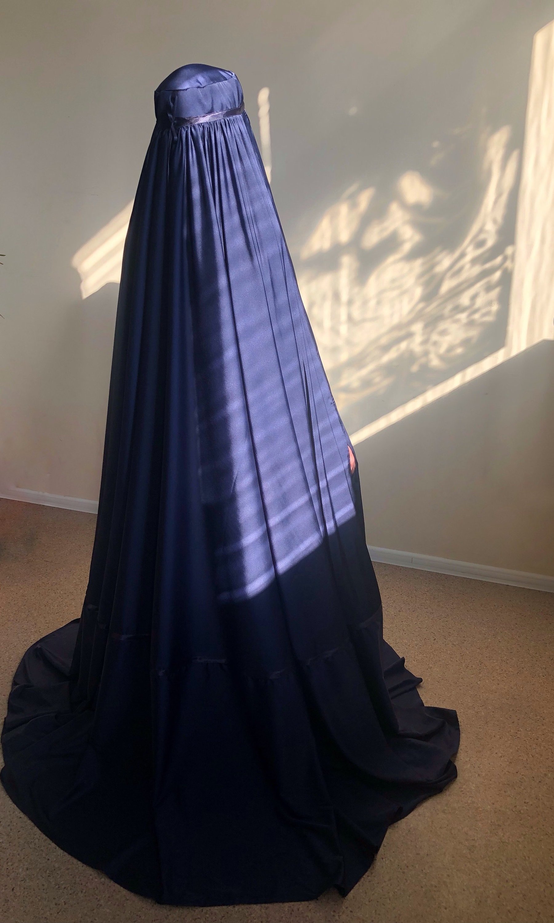 Afghan Burqa Silk Khimar Cape Niqab Full Long Hijab Etsy Australia