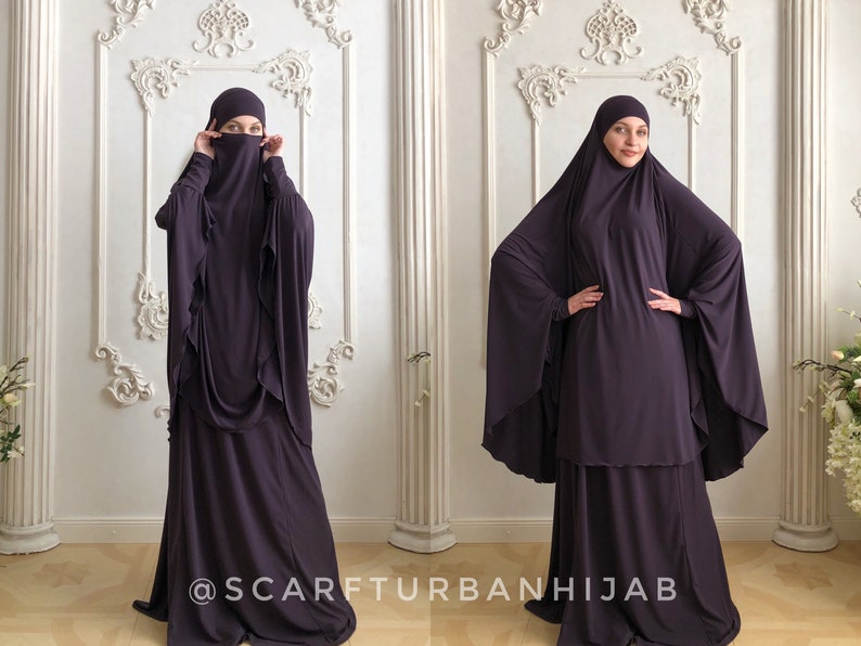 Pink Thai dai Khimar niqab transformer with skirt main image 0