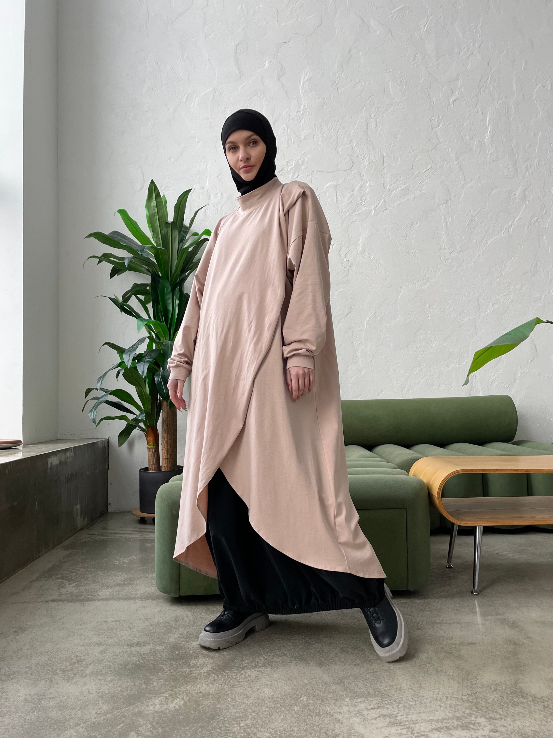 Modesty Tunic Elegant Modest Tunic Suitable for Breastfeeding Made of Cotton Jersey ...