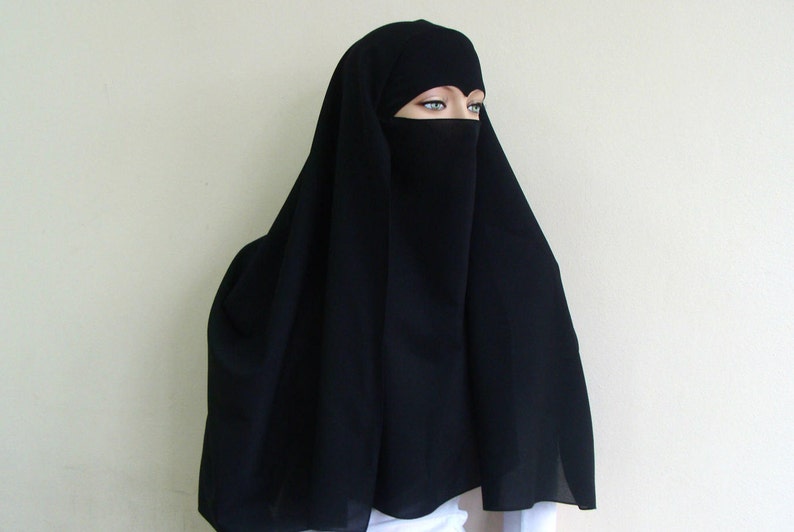 Black Niqab Traditional Niqabblack Burqa Black Hijab Blsck
