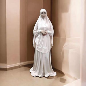 Muslim maxi dress / Franch jilbab / Muslim clothing / lase kaftan/ Festival clothing / hijab/ long sleeve dress / wedding abaya