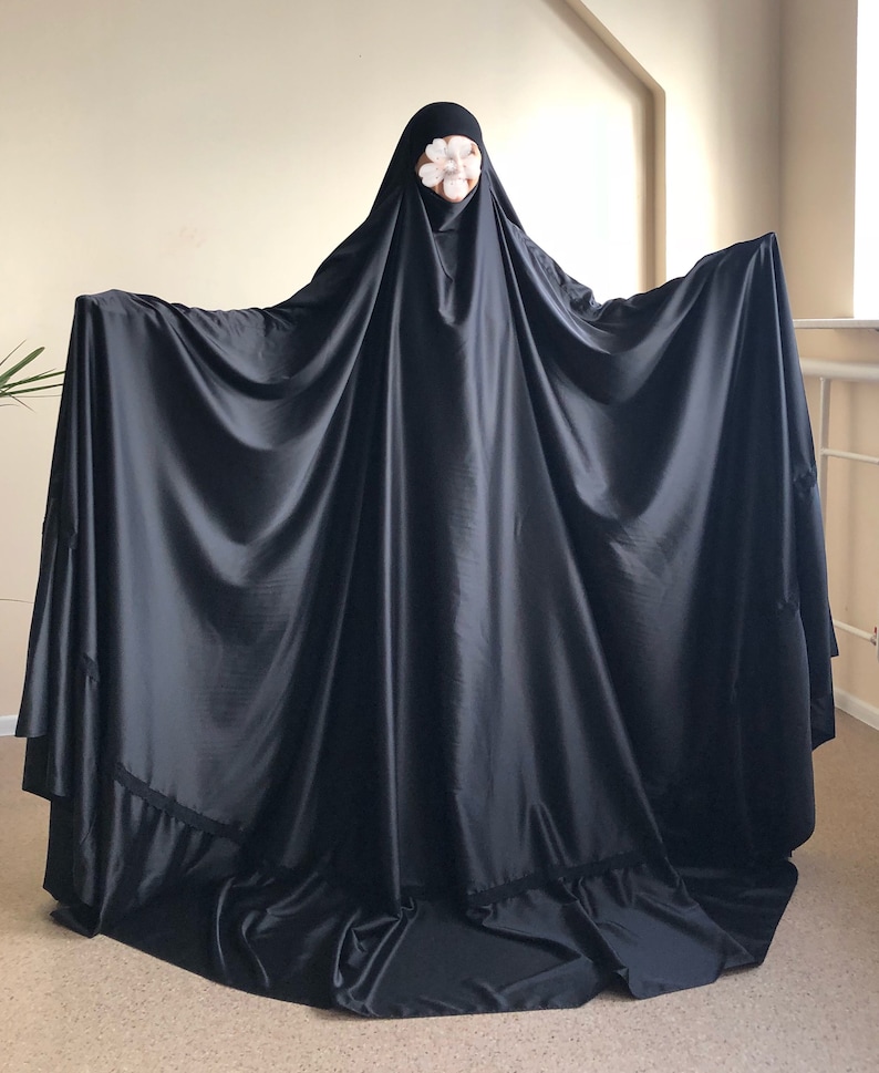  Black  long burqa Muslim noir  niqab  islamic hijab hajjie Etsy