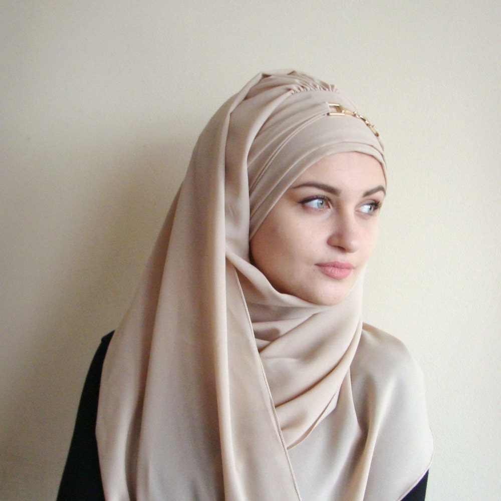 Stylish Turban Hijab ready to wear hijab chapel scarf Scarf Etsy