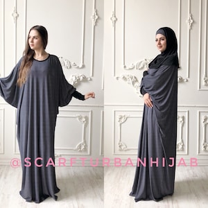 Polka dot Maxi Dress Plus Size, muslim Prayer dress, Dubai abaya Caftan, Boho dress, islamic clothing, Modern hijab, Burqa