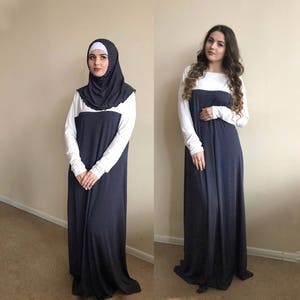 Polka dot Maxi Dress Plus Size, Prayer dress, Farasha Caftan, Boho dress,Muslim dress, abaya Dress,Modern hijab, Burqa