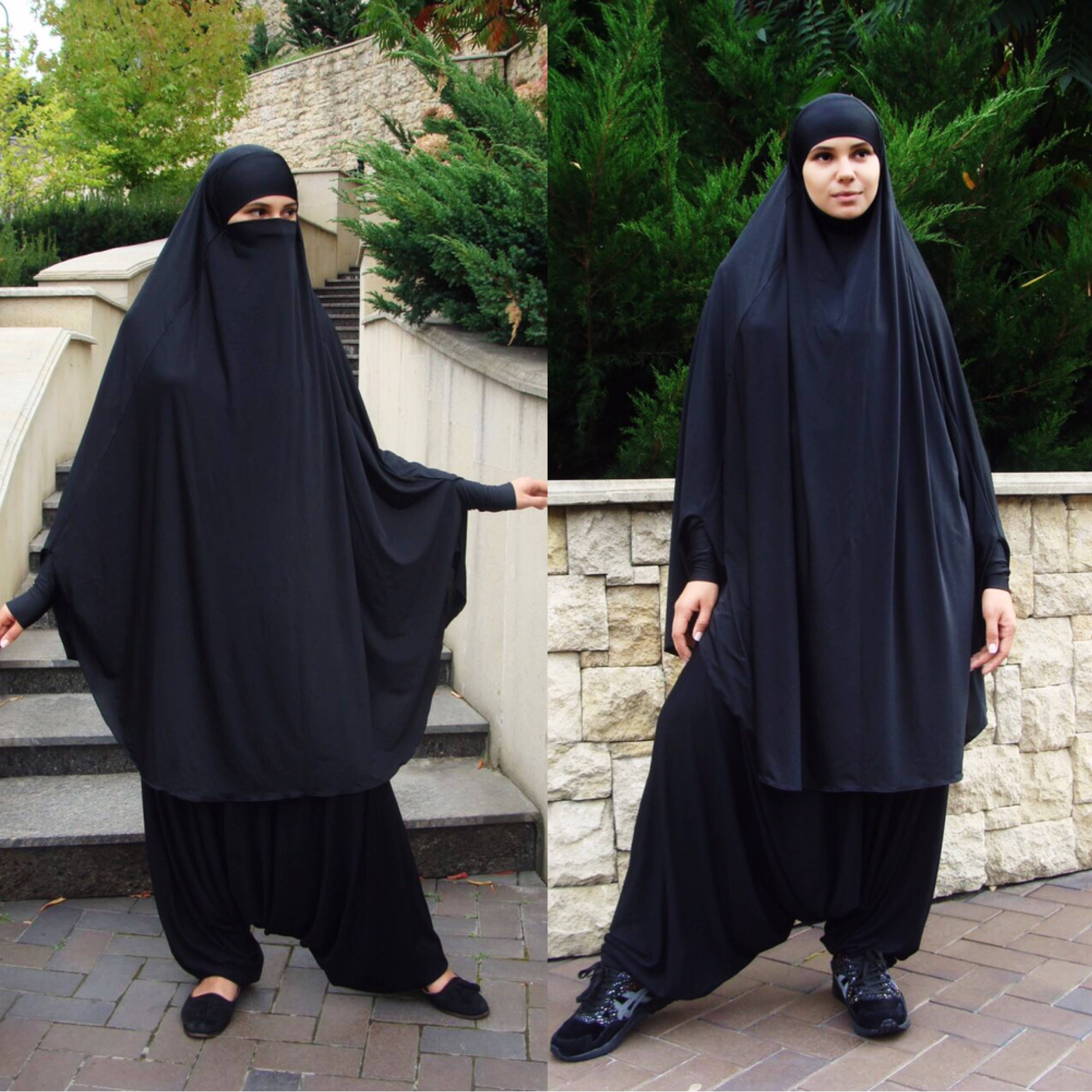 Black Franch Khimar Suit Muslim Sport Suit Harem Pants Islamic Dress Stylish Sport Hijab Gray Niqab Boho Pants Afghani Pants Etsy Australia