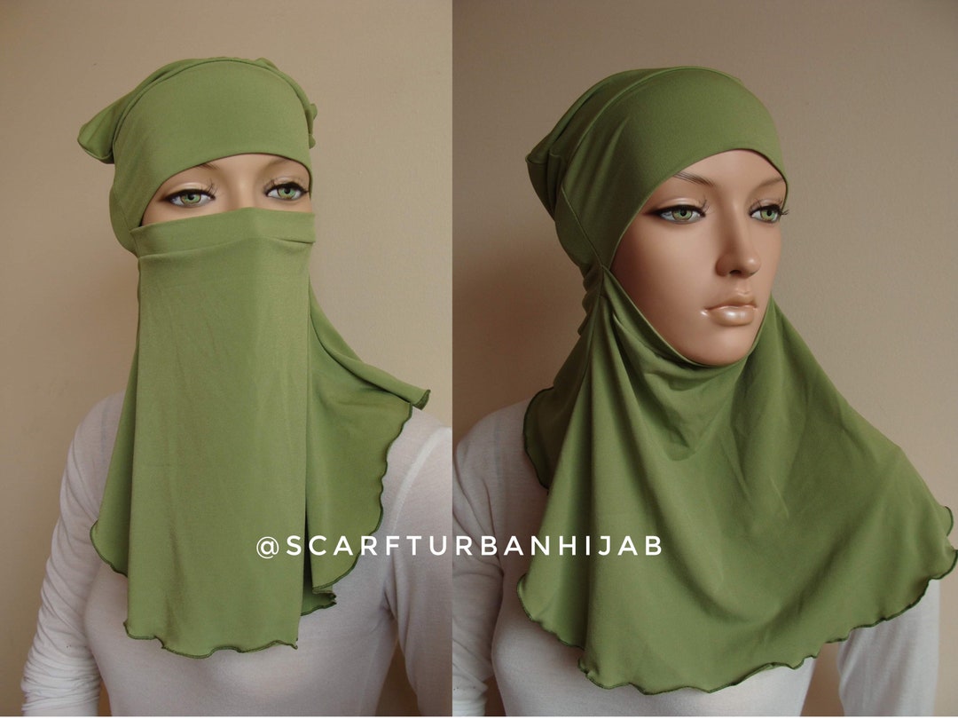 Olive Under Hijab Transformer to Niqab Hijab Cover - Etsy