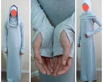 limited edition jersey maxi dress with attached hijab reviews Limited edition Jersey maxi dress with attached Hijab