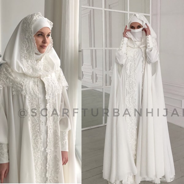 bridal hijab cap