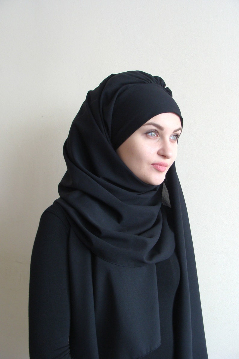 Stylish Blackturban Hijab Ready to Wear Hijab Pret A Porter - Etsy