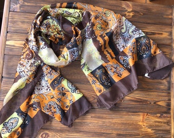 Brown chiffon fabric scarf, abaya scarf , shaila, arabic hijab, indian scarf