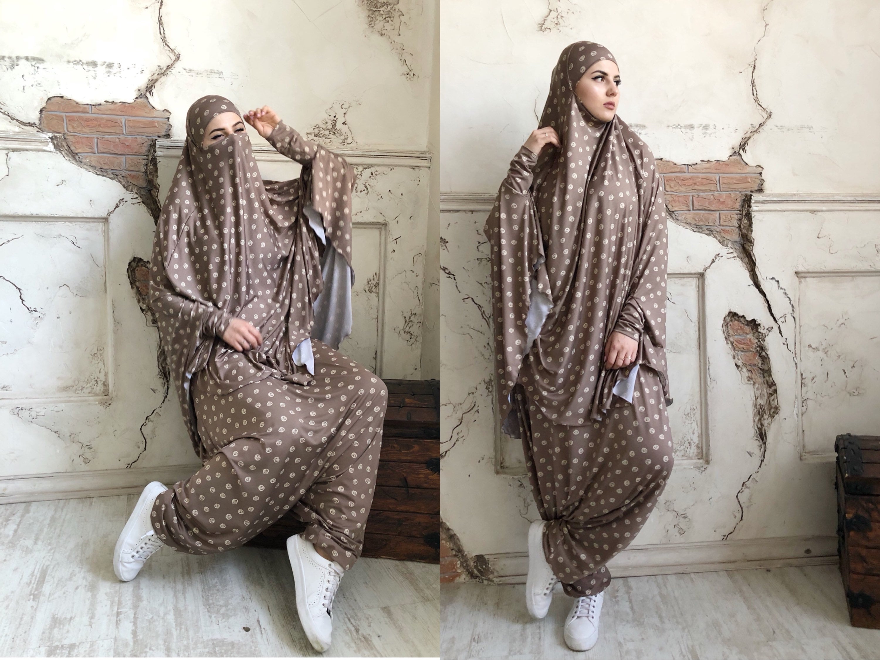 Muslim Kids Girls 3/4 Sleeve Long Top Harem Pants Trousers Set Islamic  Casual Outfit | Fruugo ZA