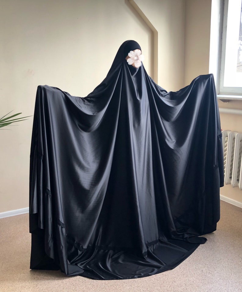 Schwarze lange Burka Muslim Noir  Niqab  islamische Hijab Etsy