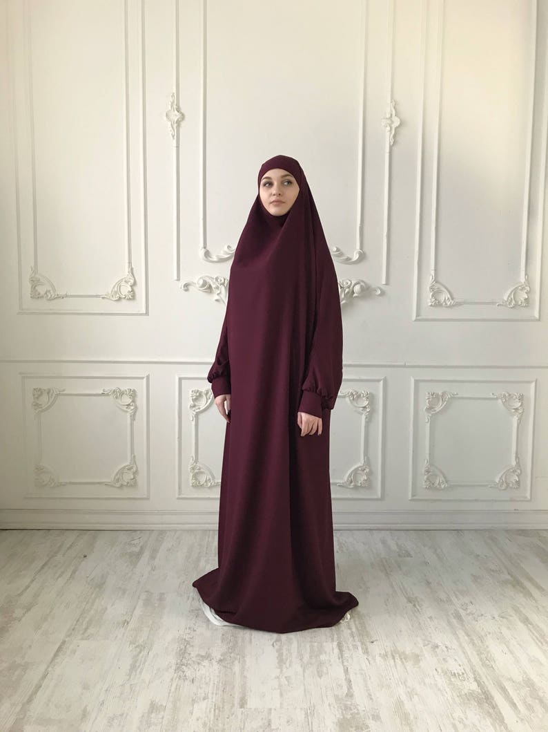 New Fashion 2015 Caftan Burgundy Hijab Underscarf Dubai Moroccan Kaftan Muslim Evening Dress 