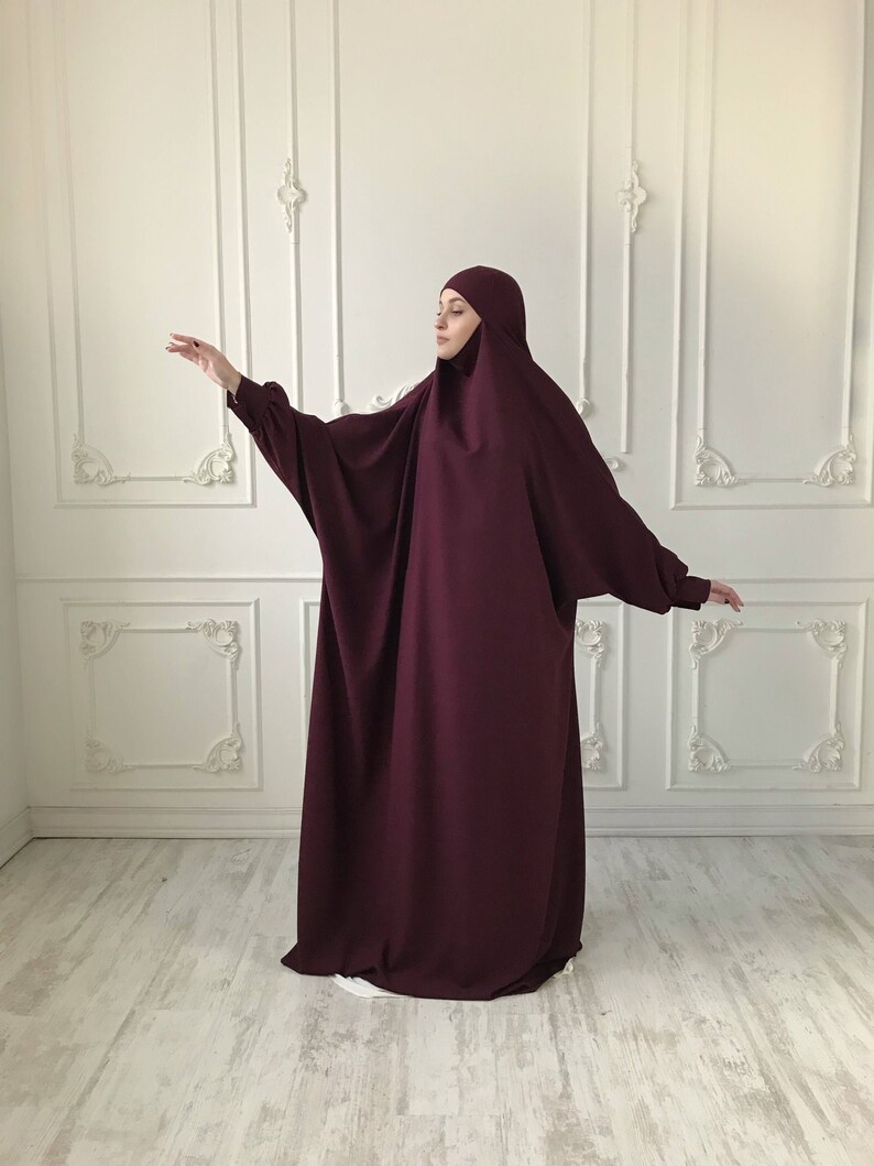 Aliexpress.com : Buy Oumeiya OW518 Burgundy Color Lace and Chiffon Ball Gown Floor Length Hijab 